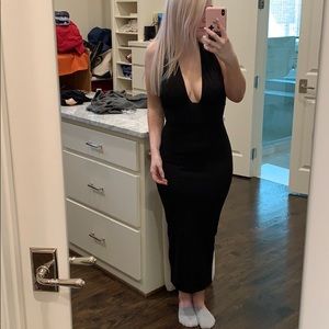 Missguided Bandage Halterneck Bodycon Midi Dress